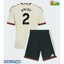 Manchester United Diogo Dalot #2 Tredjedraktsett Barn 2026-27 Kortermet (+ Korte bukser)